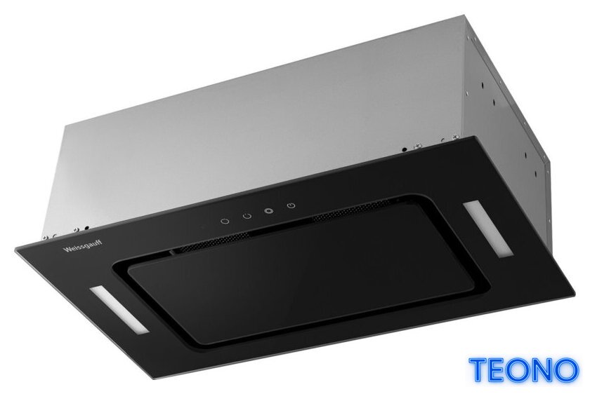 Кухонная вытяжка Weissgauff Intense 600 Touch Black Glass - Изображение №1 — Интернет-магазин Teono.by