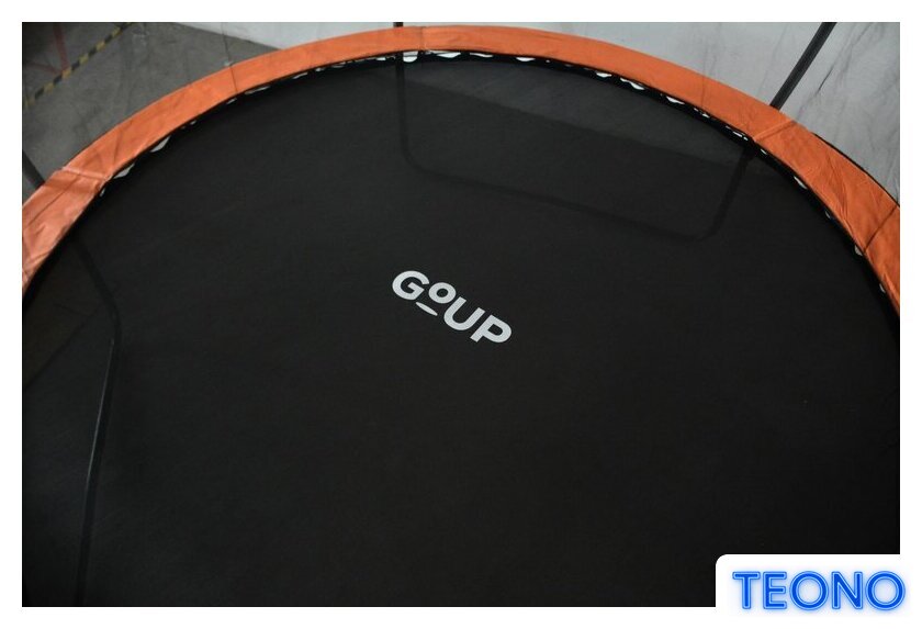 Батут GoUP Luxury-D312/10FT (с сеткой и лестницей, оранжевый) - Изображение №9 — Интернет-магазин Teono.by