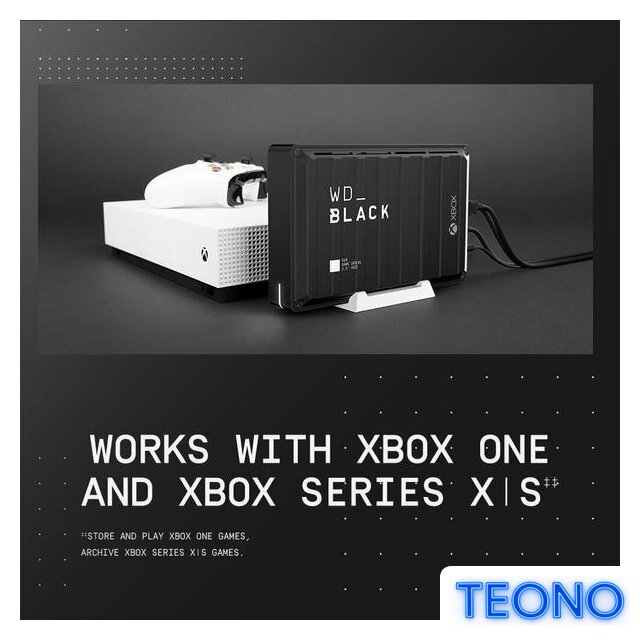 Внешний накопитель WD Black D10 Game Drive for Xbox 12TB WDBA5E0120HBK - Изображение №6 — Интернет-магазин Teono.by