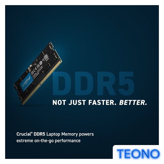 Оперативная память Crucial 2x32ГБ DDR5 SODIMM 4800 МГц CT2K32G48C40S5 - Изображение №2 — Интернет-магазин Teono.by