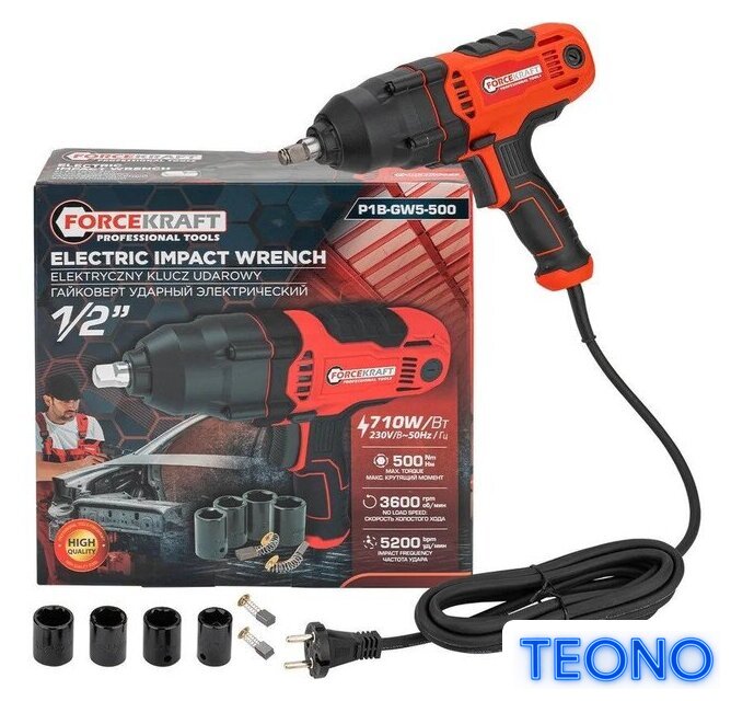 Гайковерт ForceKraft FK-P1B-GW5-500 - Изображение №1 — Интернет-магазин Teono.by