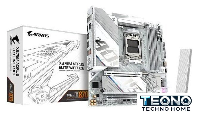 Материнская плата Gigabyte X870M Aorus Elite WiFi7 Ice - Изображение №5 — Интернет-магазин Teono.by