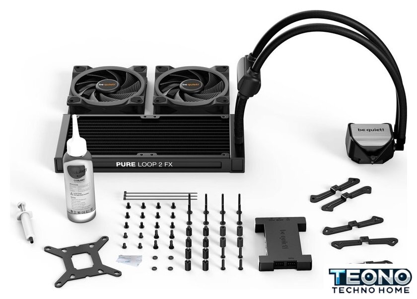 Система жидкостного охлаждения для процессора be quiet! Pure Loop 2 FX 240mm BW013 - Изображение №2 — Интернет-магазин Teono.by