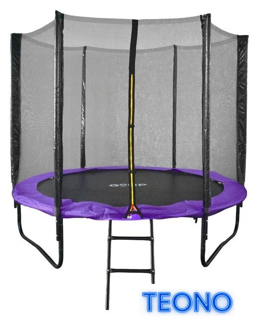 Батут GoUP Prestige-D252/8FT (с сеткой и лестницей, фиолетовый) - Изображение №18 — Интернет-магазин Teono.by