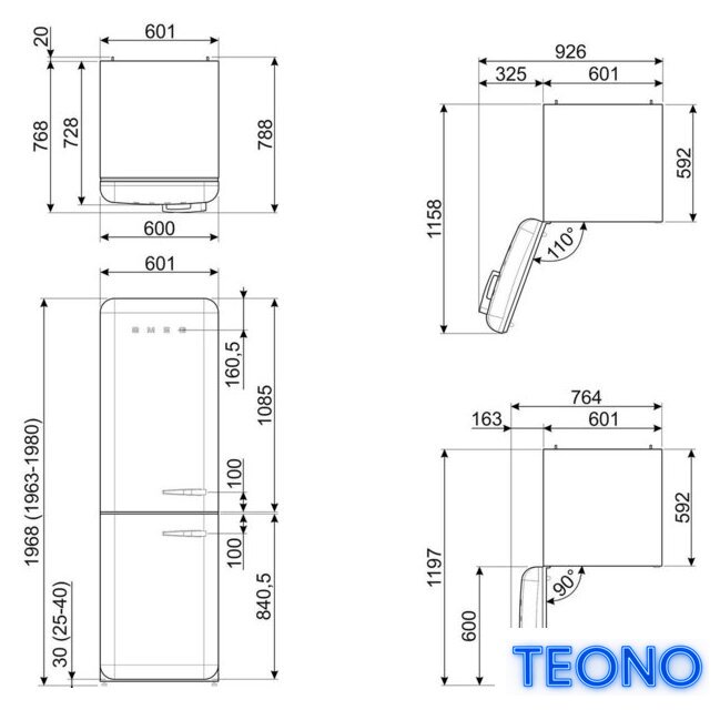 Холодильник Smeg FAB32LPB6 - Изображение №10 — Интернет-магазин Teono.by