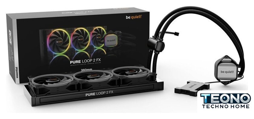 Система жидкостного охлаждения для процессора be quiet! Pure Loop 2 FX 360mm BW015 - Изображение №2 — Интернет-магазин Teono.by