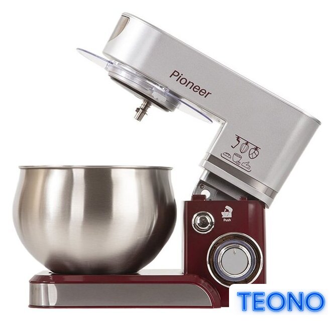 Планетарный миксер Pioneer MX322 Wine Maroon - Изображение №3 — Интернет-магазин Teono.by
