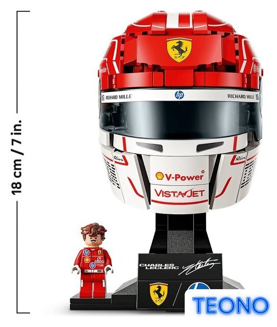 Конструктор LEGO Editions 43014 Шлем Шарля Леклера команды Scuderia Ferrari HP - Изображение №5 — Интернет-магазин Teono.by