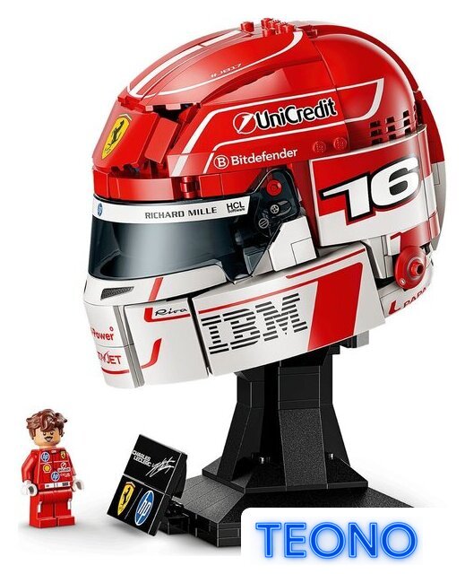 Конструктор LEGO Editions 43014 Шлем Шарля Леклера команды Scuderia Ferrari HP - Изображение №4 — Интернет-магазин Teono.by