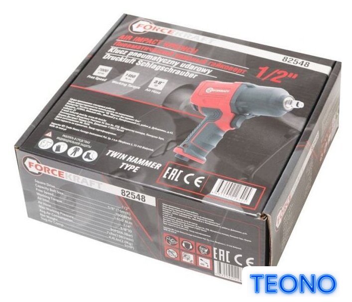 Пневматический гайковерт ForceKraft FK-82548 - Изображение №7 — Интернет-магазин Teono.by