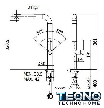 Смеситель Paffoni Chef CH985CR - Изображение №2 — Интернет-магазин Teono.by
