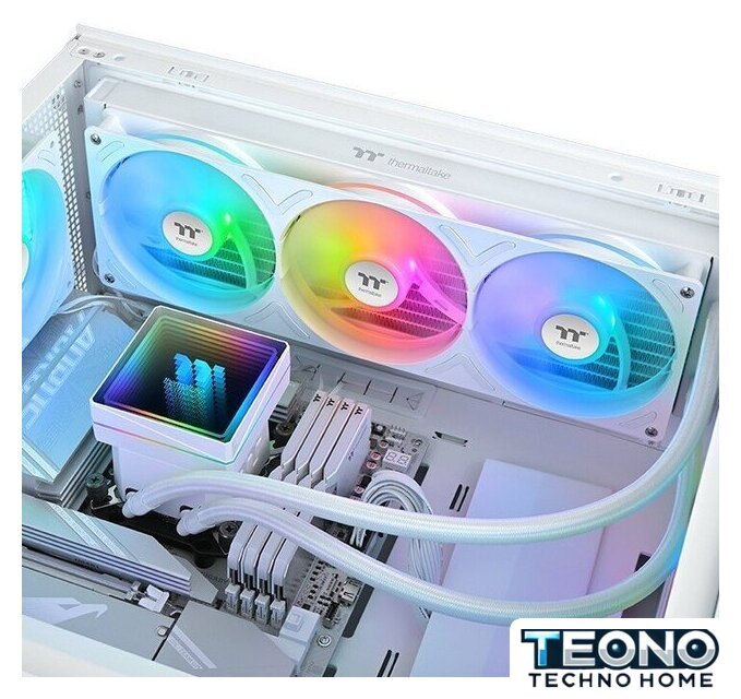 Система жидкостного охлаждения для процессора Thermaltake TH360 V3 ARGB Sync Snow Edition CL-W468-PL12SW-A - Изображение №5 — Интернет-магазин Teono.by