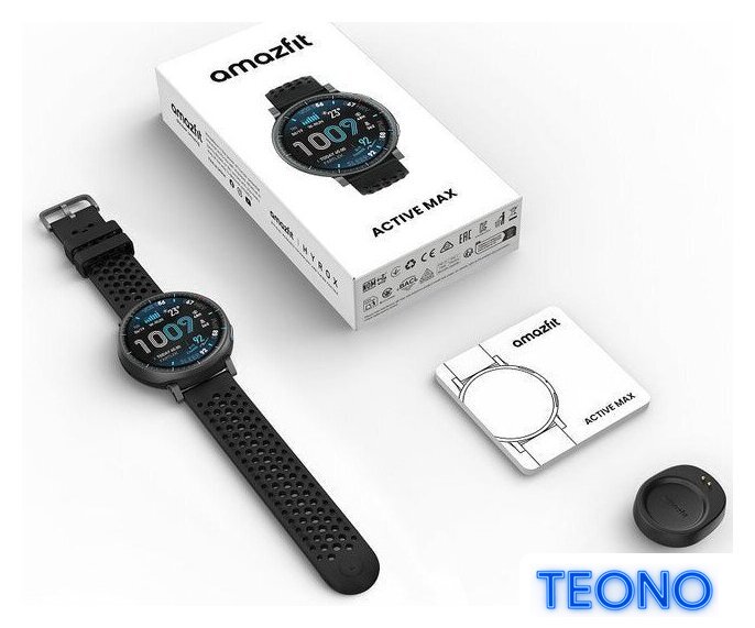 Умные часы Amazfit Active Max (черный) - Изображение №2 — Интернет-магазин Teono.by