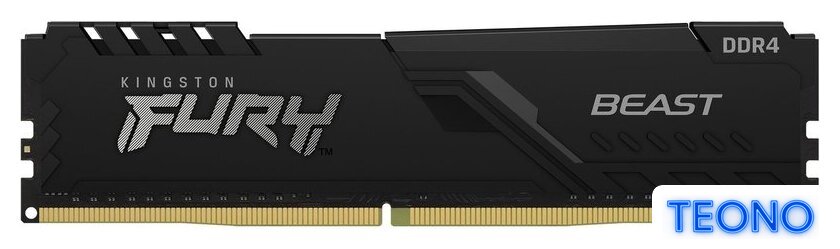 Оперативная память Kingston FURY Beast 8GB DDR4 PC4-24000 KF430C15BB/8 - Изображение №2 — Интернет-магазин Teono.by