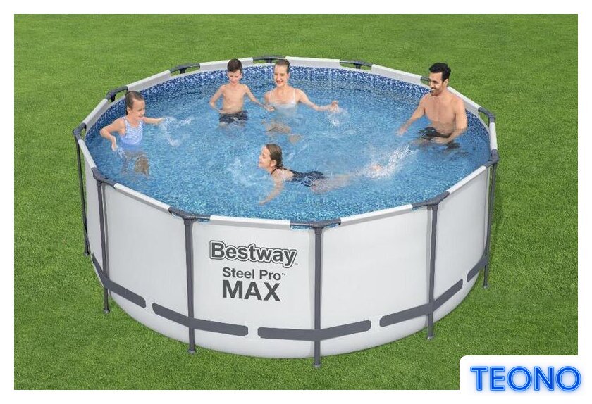Каркасный бассейн Bestway Steel Pro Max 56420 BW (366х122) - Изображение №6 — Интернет-магазин Teono.by