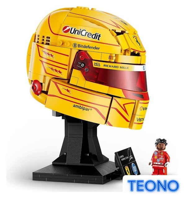 Конструктор LEGO Editions 43022 Шлем Льюиса Хэмилтона команды Scuderia Ferrari HP - Изображение №4 — Интернет-магазин Teono.by