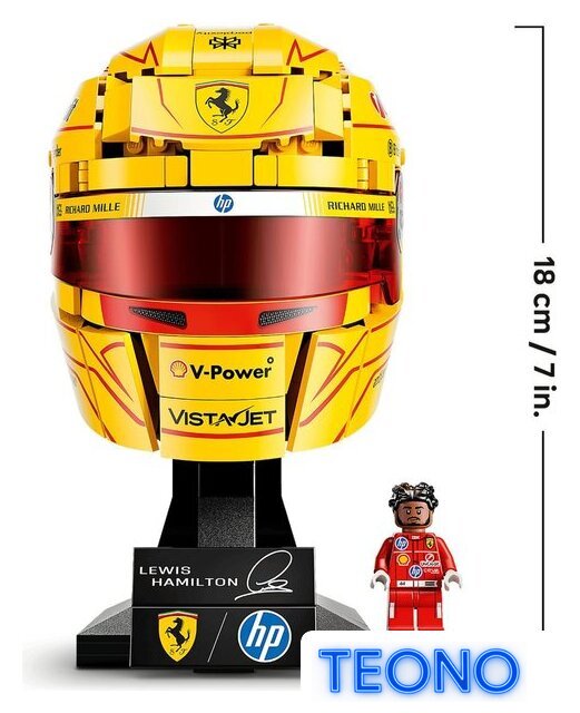 Конструктор LEGO Editions 43022 Шлем Льюиса Хэмилтона команды Scuderia Ferrari HP - Изображение №6 — Интернет-магазин Teono.by