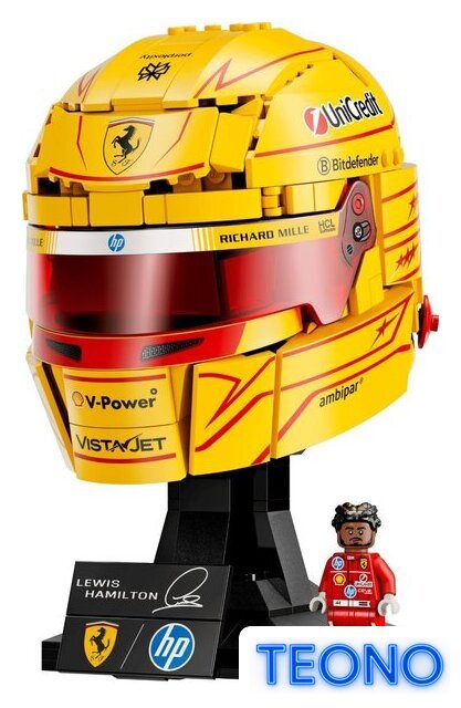 Конструктор LEGO Editions 43022 Шлем Льюиса Хэмилтона команды Scuderia Ferrari HP - Изображение №2 — Интернет-магазин Teono.by