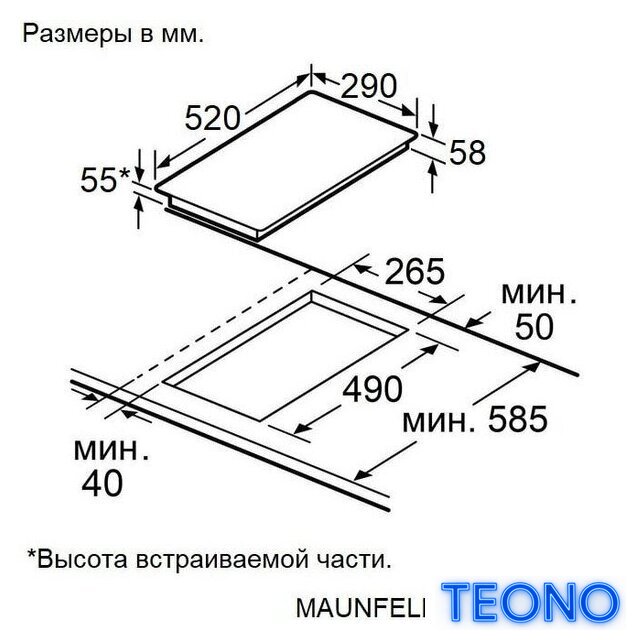 Варочная панель MAUNFELD AVI3028SFBK - Изображение №11 — Интернет-магазин Teono.by