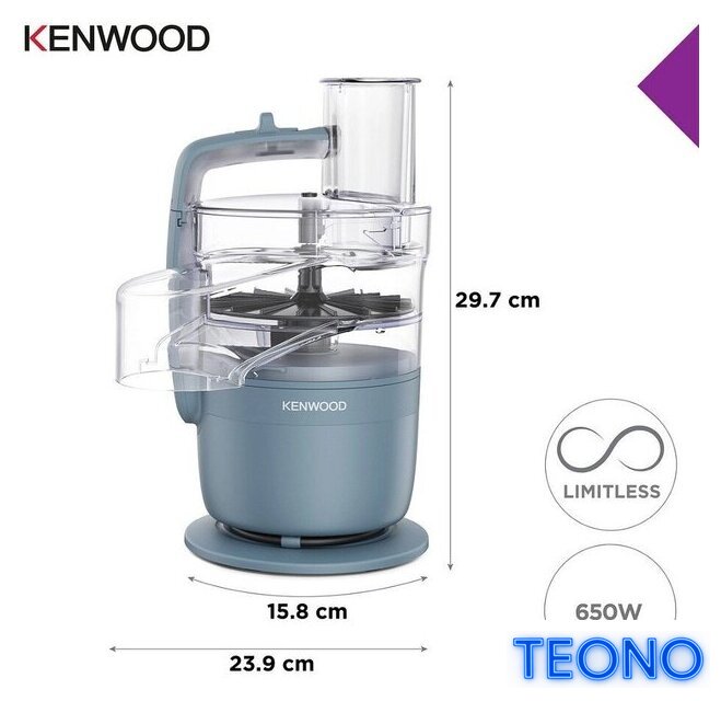 Кухонный комбайн Kenwood MultiPro Go FDP23.140GY - Изображение №6 — Интернет-магазин Teono.by