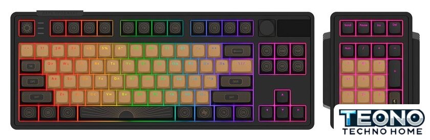 Клавиатура Дарк Проджект KD87A+Numpad (g3ms Aquamarine, черный) - Изображение №1 — Интернет-магазин Teono.by