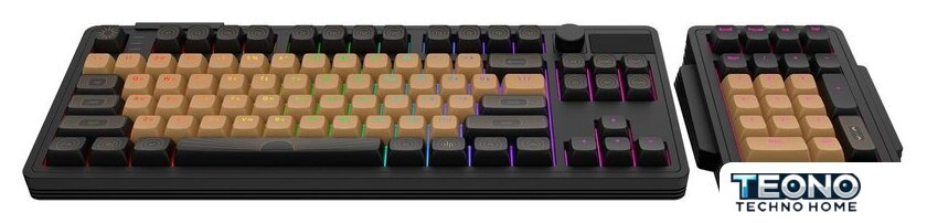 Клавиатура Дарк Проджект KD87A+Numpad (g3ms Aquamarine, черный) - Изображение №2 — Интернет-магазин Teono.by