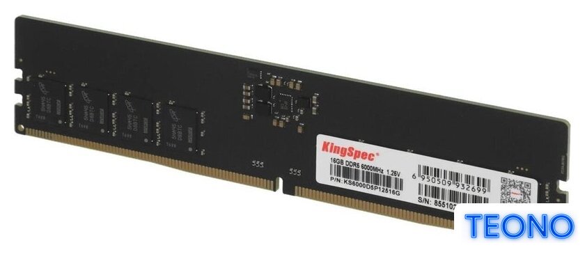 Оперативная память KingSpec 16ГБ DDR5 6000 МГц KS6000D5P12516G - Изображение №3 — Интернет-магазин Teono.by