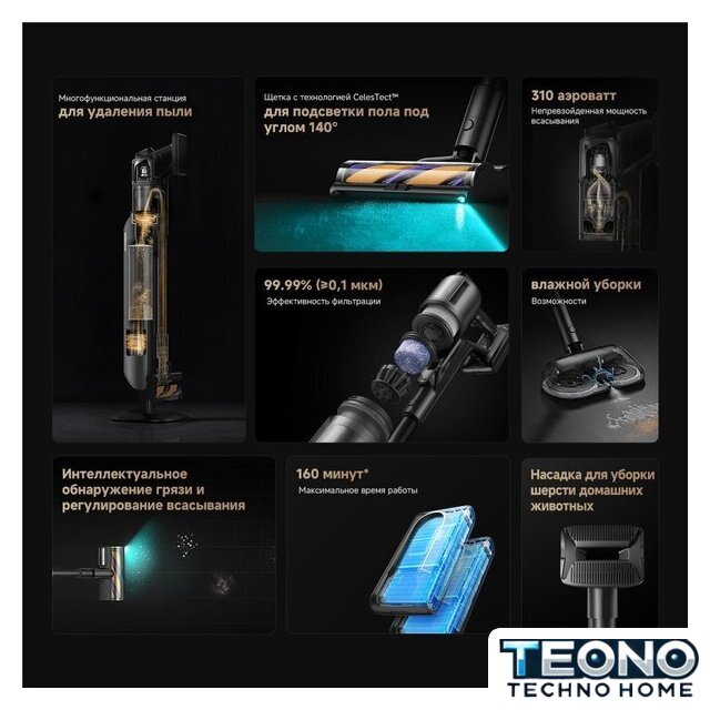 Пылесос Dreame Station Cordless Vacuum Cleaner Z40 VZV33A - Изображение №21 — Интернет-магазин Teono.by
