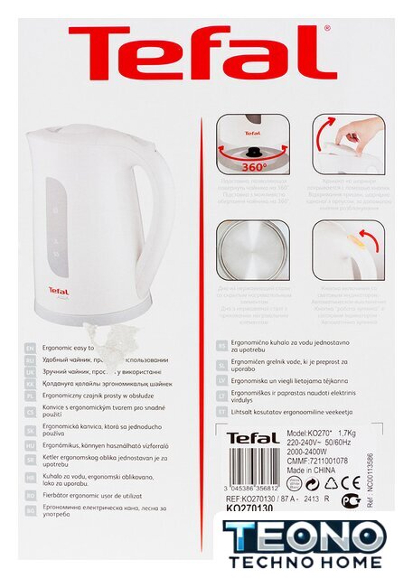 Электрический чайник Tefal KO270130 - Изображение №18 — Интернет-магазин Teono.by