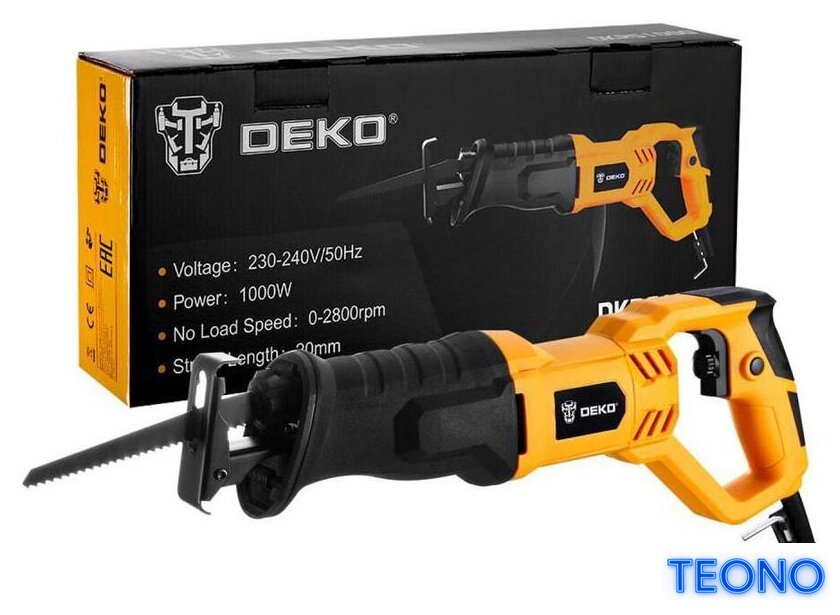 Сабельная пила Deko DKRS1000 063-4194 - Изображение №2 — Интернет-магазин Teono.by
