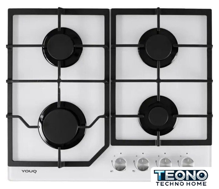 Варочная панель YOUQ YQHG 60400GC01 WH - Изображение №1 — Интернет-магазин Teono.by