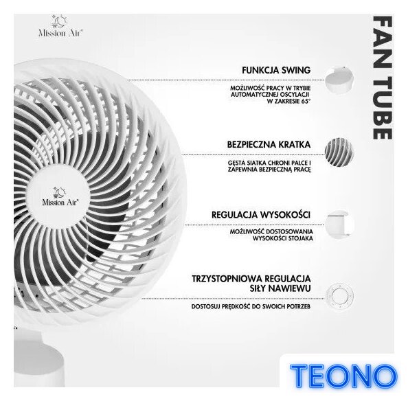 Вентилятор Mission Air FAN Tube - Изображение №6 — Интернет-магазин Teono.by