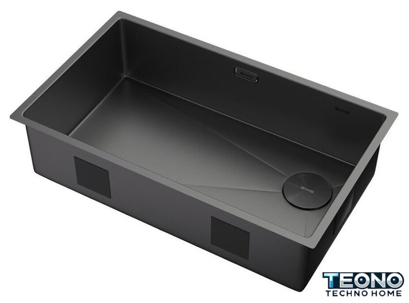 Кухонная мойка ZorG Zerox 74 U / IF Side SF Zurinox PVD Gunblack - Изображение №2 — Интернет-магазин Teono.by