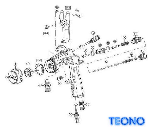 Краскопульт Onetech NT10-200-P14 - Изображение №2 — Интернет-магазин Teono.by