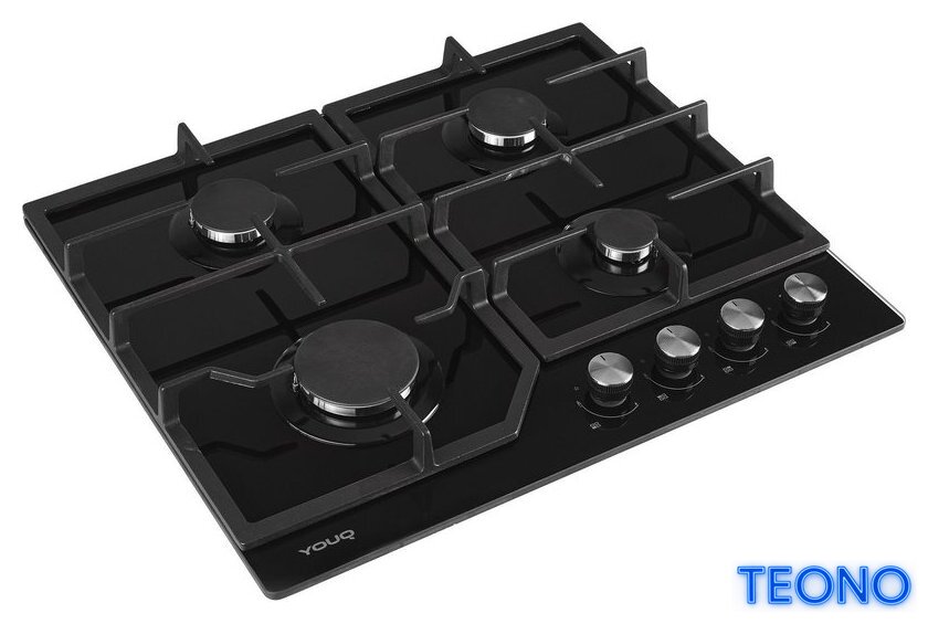 Варочная панель YOUQ YQHG 60400GC01 BL - Изображение №2 — Интернет-магазин Teono.by