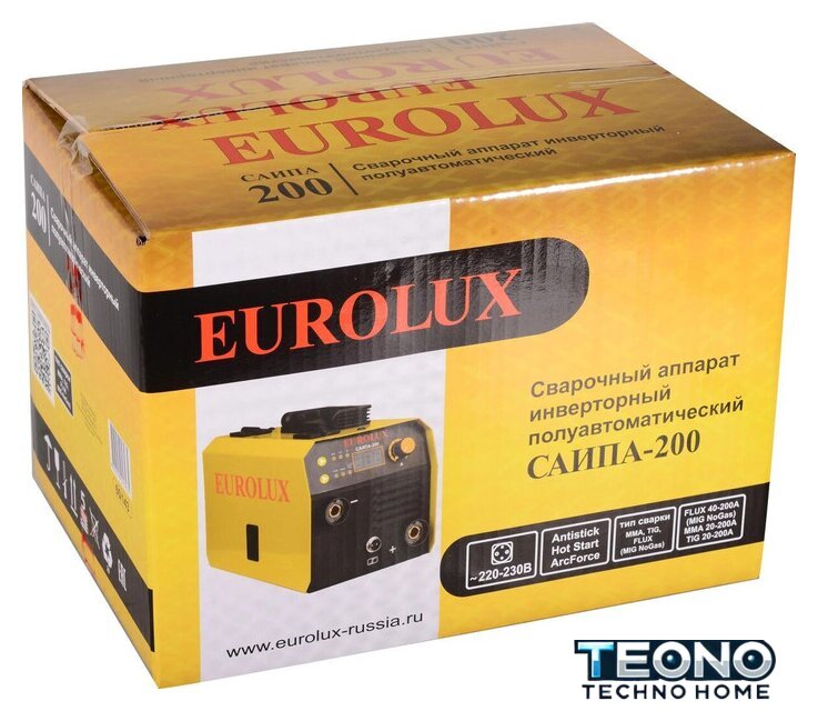 Сварочный инвертор Eurolux САИПА-200 65/143 - Изображение №9 — Интернет-магазин Teono.by