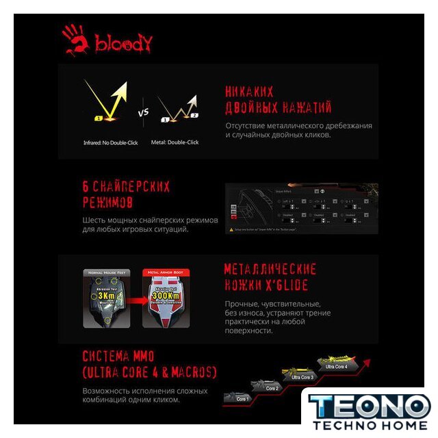 Игровая мышь A4Tech Bloody A70 - Изображение №5 — Интернет-магазин Teono.by