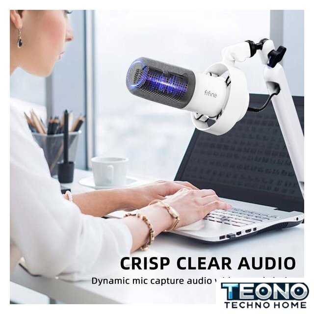 Проводной микрофон FIFINE T688 (белый) - Изображение №7 — Интернет-магазин Teono.by