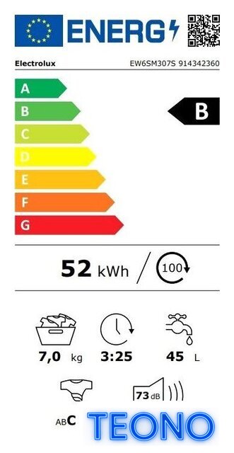 Стиральная машина Electrolux SensiCare EW6SM307S - Изображение №6 — Интернет-магазин Teono.by