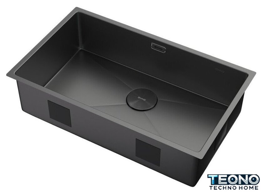 Кухонная мойка ZorG Zerox 74 U / IF Zurinox PVD Gunblack - Изображение №2 — Интернет-магазин Teono.by