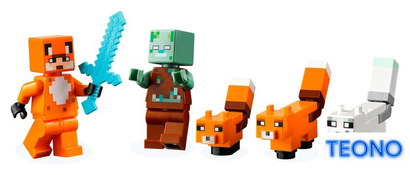 Конструктор LEGO Minecraft 21178 Лисья хижина - Изображение №6 — Интернет-магазин Teono.by
