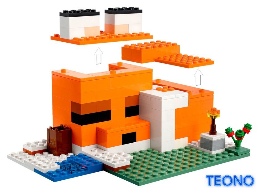 Конструктор LEGO Minecraft 21178 Лисья хижина - Изображение №5 — Интернет-магазин Teono.by