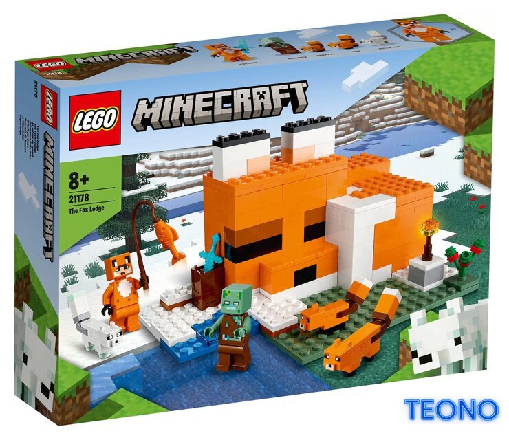 Конструктор LEGO Minecraft 21178 Лисья хижина - Изображение №1 — Интернет-магазин Teono.by