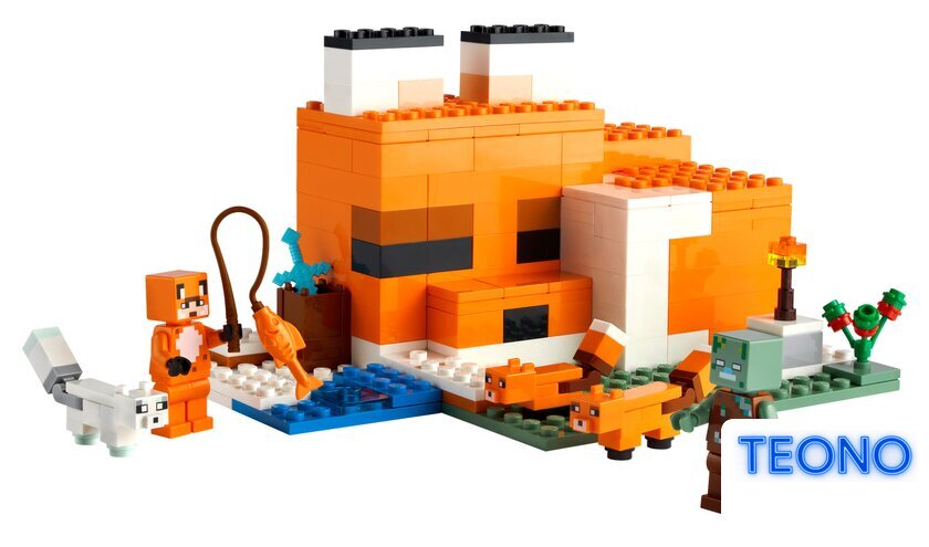 Конструктор LEGO Minecraft 21178 Лисья хижина - Изображение №3 — Интернет-магазин Teono.by