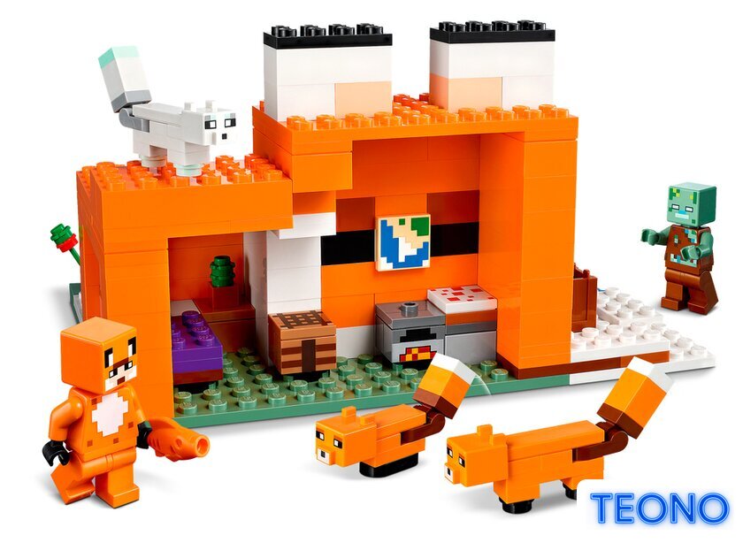Конструктор LEGO Minecraft 21178 Лисья хижина - Изображение №4 — Интернет-магазин Teono.by