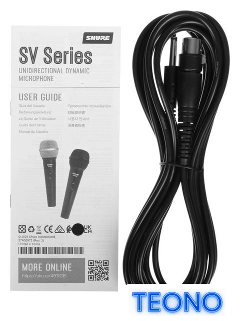 Проводной микрофон Shure SV100-С - Изображение №3 — Интернет-магазин Teono.by