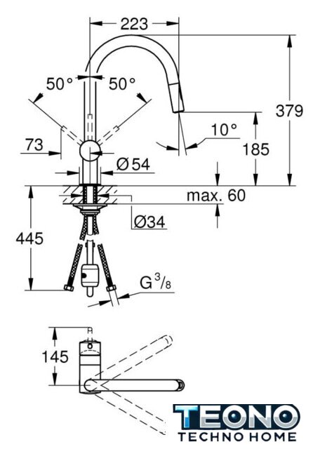 Смеситель Grohe Minta 32321AL2 - Изображение №2 — Интернет-магазин Teono.by