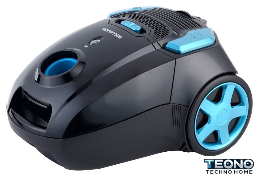 Пылесос Willmark VC-2650DBM (черный/голубой) - Изображение №1 — Интернет-магазин Teono.by