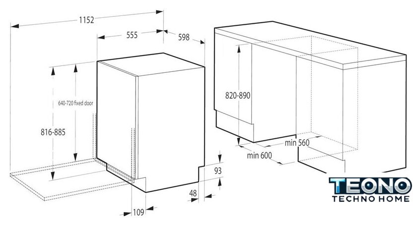 Встраиваемая посудомоечная машина Hisense HV643E90 - Изображение №17 — Интернет-магазин Teono.by