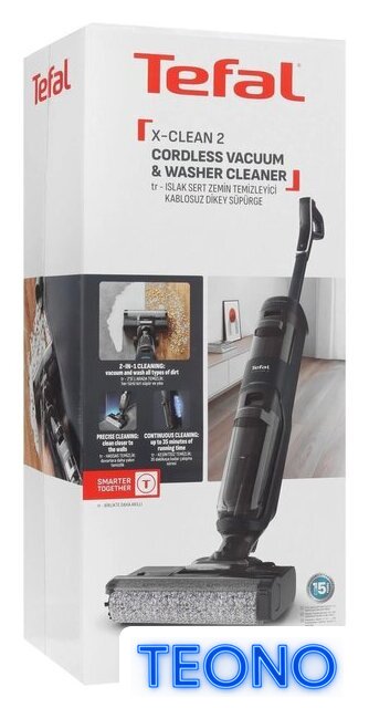 Вертикальный моющий пылесос Tefal X-Clean 2 2в1 GF2251F3 - Изображение №11 — Интернет-магазин Teono.by